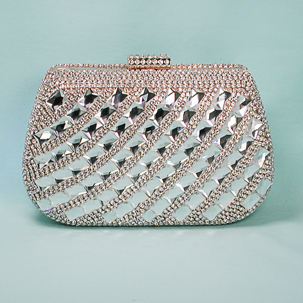 Chuncky Rhinestone Crystal Evening Bag Clutch, a fashion accessorie - Evening Elegance