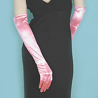 Above the Elbow Satin Stretch Gloves