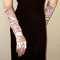 Above the Elbow Satin Stretch Gloves