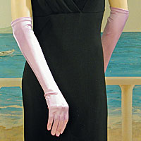 Above the Elbow Satin Stretch Gloves