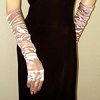 Above the Elbow Satin Stretch Gloves