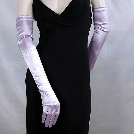 Long Satin Stretch Opera Gloves for Proms & Formal Events, Over 40 Colors, a fashion accessorie - Evening Elegance