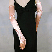 Long Satin Stretch Opera Gloves for Proms & Formal Events, Over 40 Colors