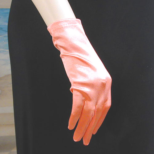 Wrist Length Satin Stretch Gloves, a fashion accessorie - Evening Elegance