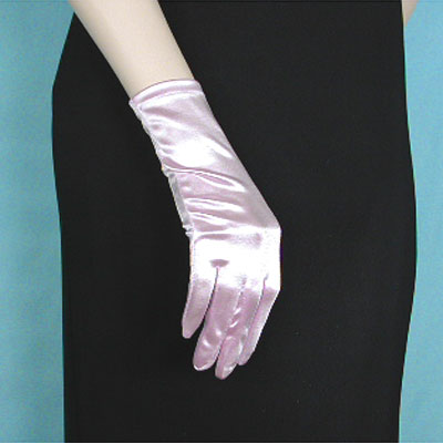 Wrist Length Satin Stretch Gloves, a fashion accessorie - Evening Elegance