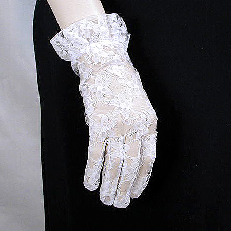 Lace wrist gloves, a fashion accessorie - Evening Elegance