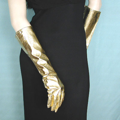 Metallic Gloves, a fashion accessorie - Evening Elegance