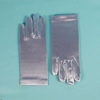 Wrist Satin Stretch Gloves for Children, Ages 3-7