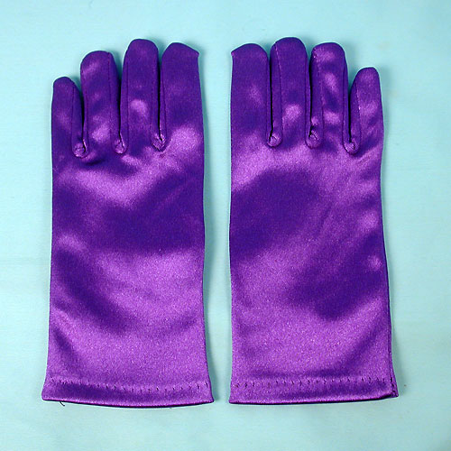 Wrist Satin Stretch Gloves for Children, Ages 3-7, a fashion accessorie - Evening Elegance