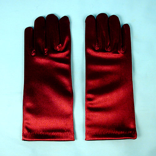 Wrist Satin Stretch Gloves for Children, Ages 3-7, a fashion accessorie - Evening Elegance