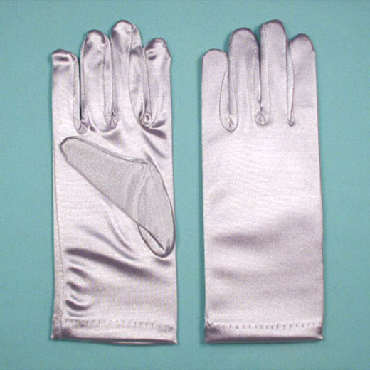 Wrist Satin Stretch Gloves for Children, Ages 7-14, a fashion accessorie - Evening Elegance