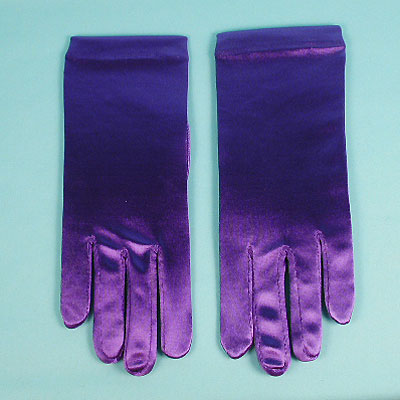 Wrist Satin Stretch Gloves for Children, Ages 7-14, a fashion accessorie - Evening Elegance