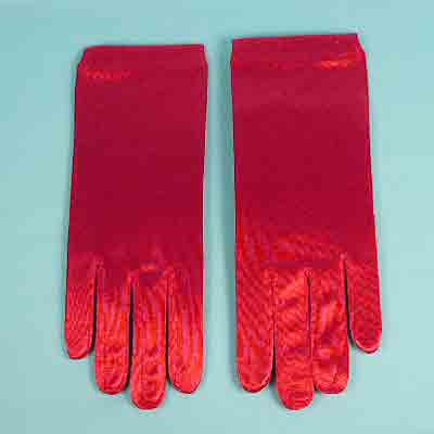 Wrist Satin Stretch Gloves for Children, Ages 7-14, a fashion accessorie - Evening Elegance