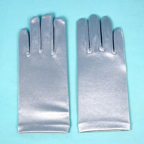 Wrist Satin Stretch Gloves for Children, Ages 7-14, a fashion accessorie - Evening Elegance