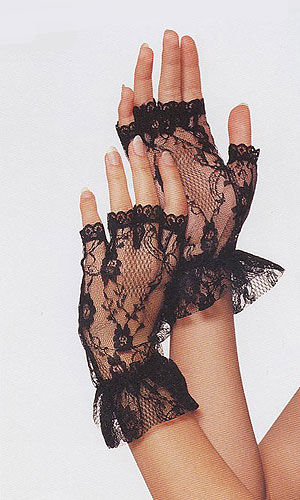 Half Fingered Lace Wrist Length, a fashion accessorie - Evening Elegance