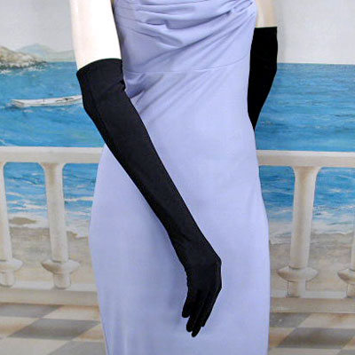 Matte Gloves in Over the Elbow Length, a fashion accessorie - Evening Elegance