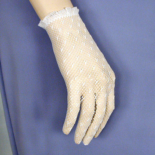Dotted Wrist Gloves With Good Stretch, a fashion accessorie - Evening Elegance