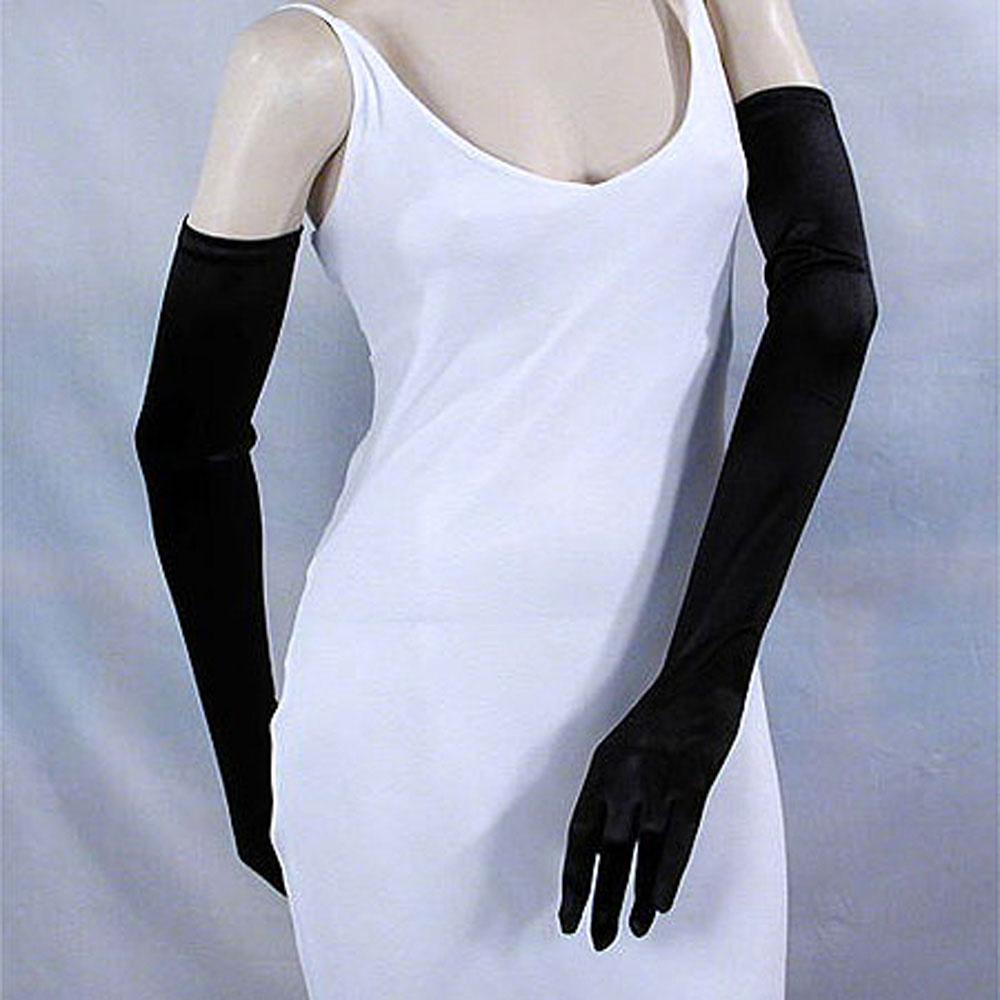 Matte Opera Gloves, a fashion accessorie - Evening Elegance