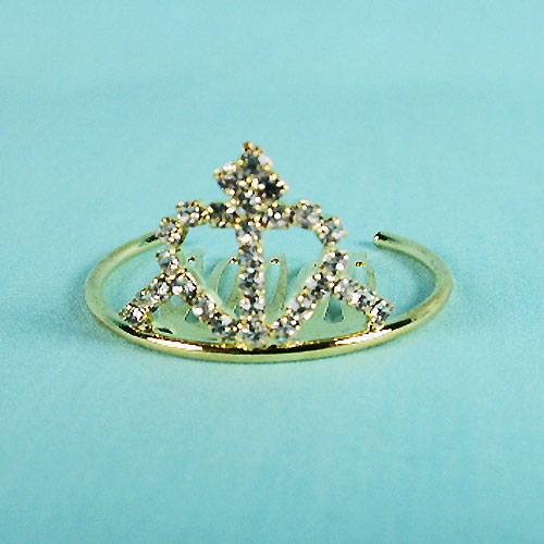 Tiny crystal rhinestone crown, a fashion accessorie - Evening Elegance