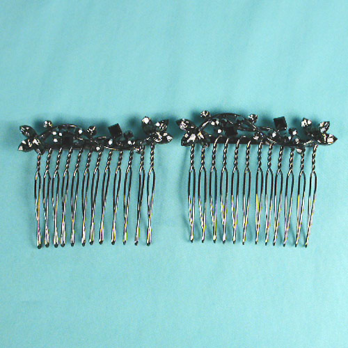 Crystal rhinestone comb set, a fashion accessorie - Evening Elegance