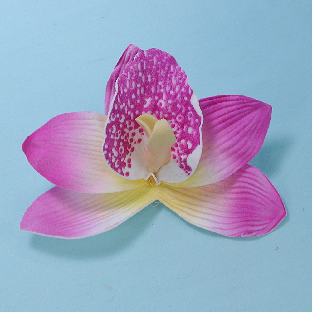 Large Orchid Flower Hair Clip, a fashion accessorie - Evening Elegance