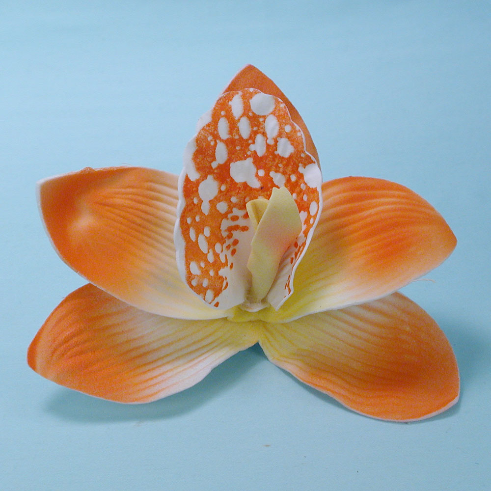 Large Orchid Flower Hair Clip, a fashion accessorie - Evening Elegance