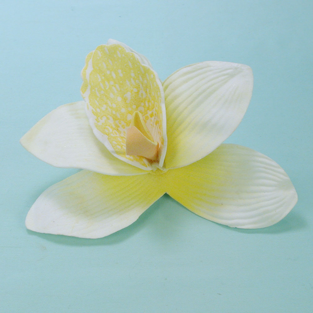 Large Orchid Flower Hair Clip, a fashion accessorie - Evening Elegance