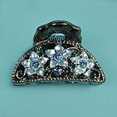 Small Filigree Painted Rhinestone Claws, a fashion accessorie - Evening Elegance