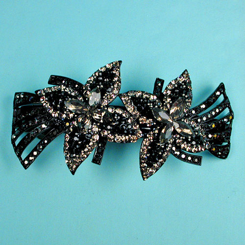 Large Crystal Rhinestone Barrette, a fashion accessorie - Evening Elegance