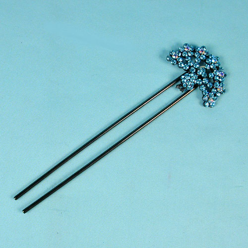 Crystal Rhinestone Fan Design Hairpin, a fashion accessorie - Evening Elegance