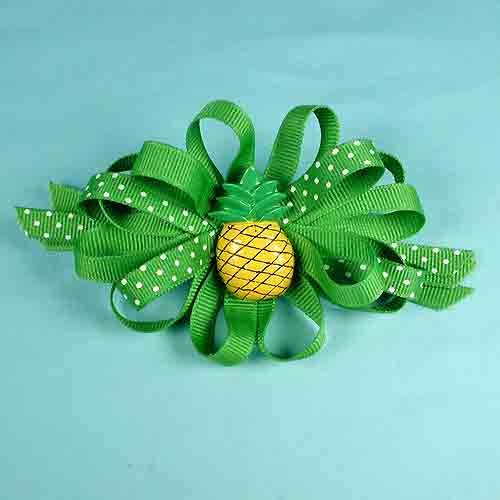 Ribbon Bow with Fruit Ornament, a fashion accessorie - Evening Elegance