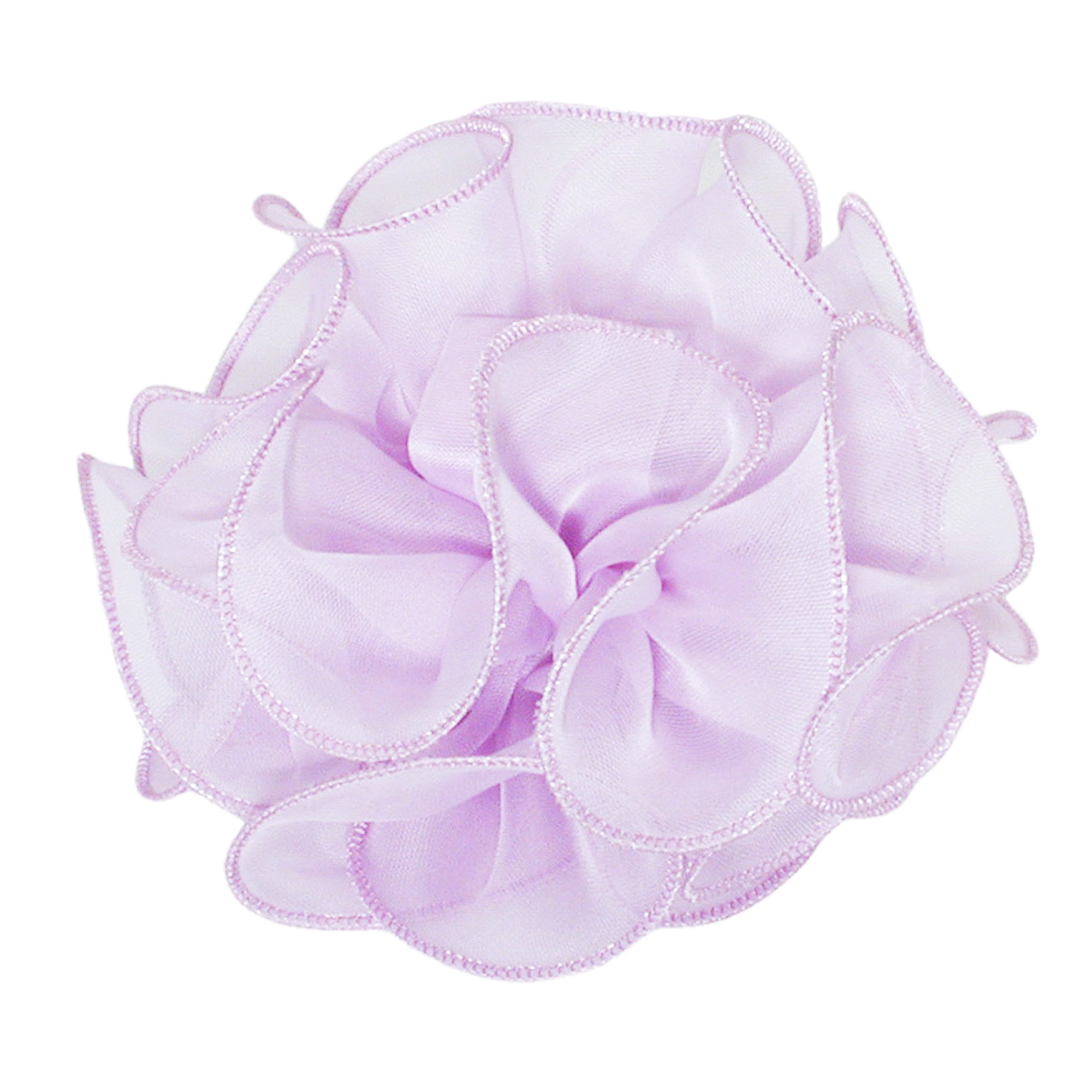 Large Sheer Chiffon Hair Bow, a fashion accessorie - Evening Elegance