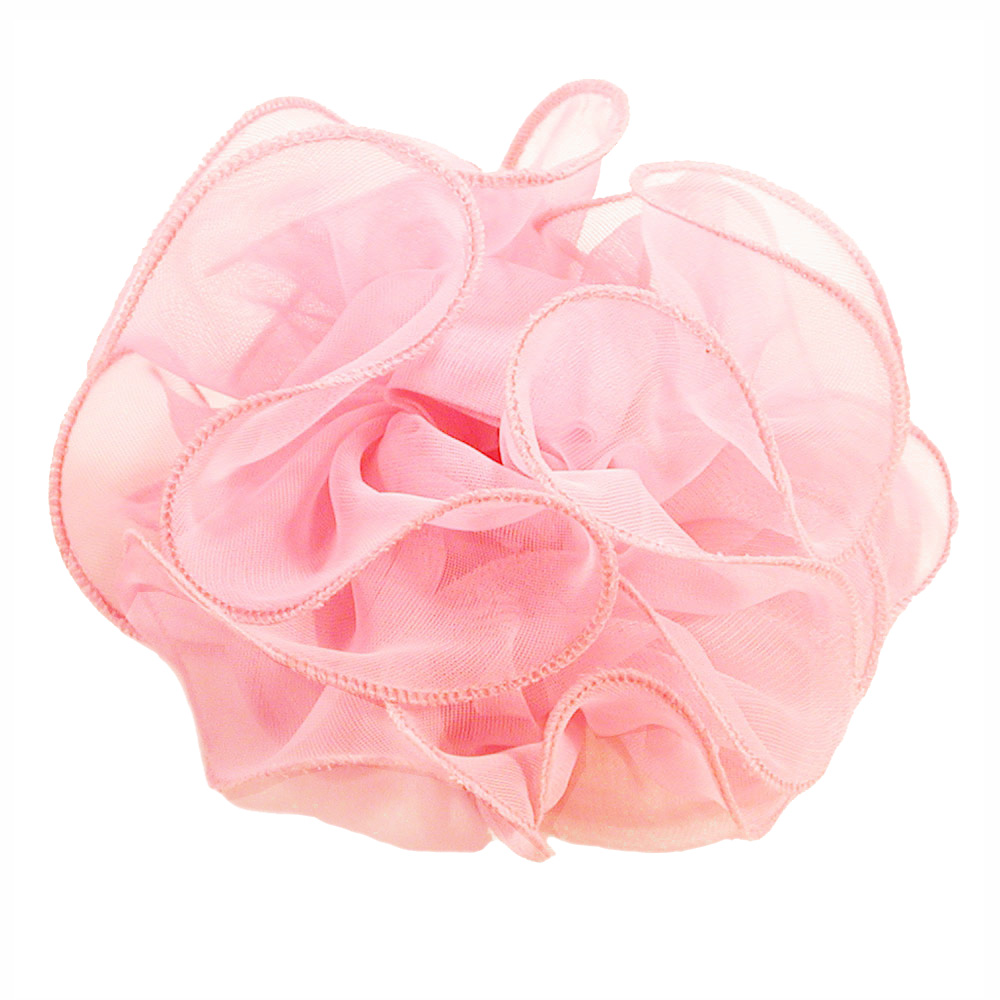 Large Sheer Chiffon Hair Bow, a fashion accessorie - Evening Elegance