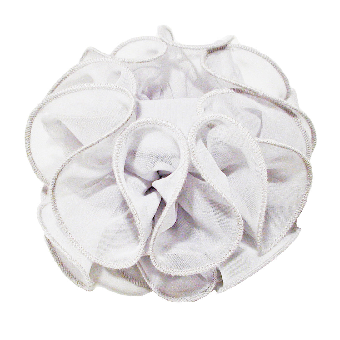 Large Sheer Chiffon Hair Bow, a fashion accessorie - Evening Elegance