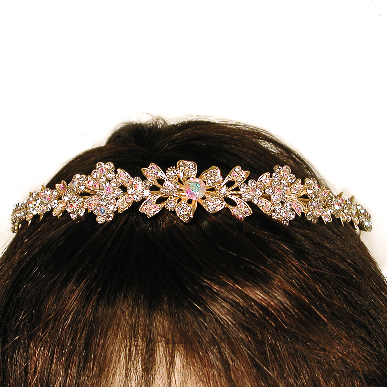 Sparkling Crystal Rhinestone Crown or Headband, a fashion accessorie - Evening Elegance
