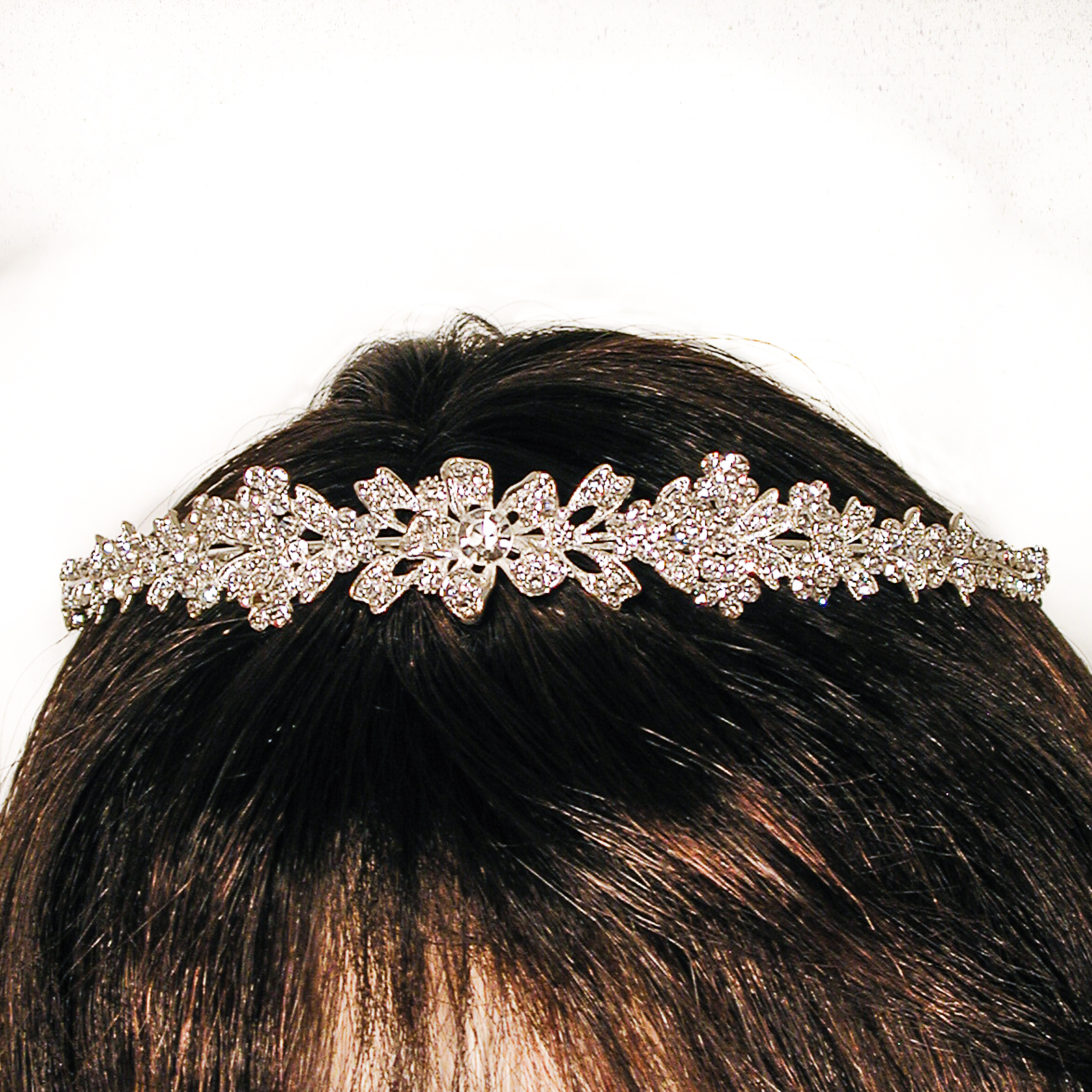 Sparkling Crystal Rhinestone Crown or Headband, a fashion accessorie - Evening Elegance
