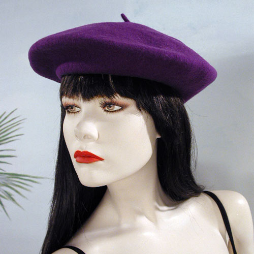 Wool Beret, a fashion accessorie - Evening Elegance