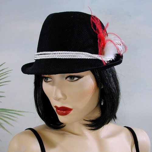 Alpine Look Fedora Hat, a fashion accessorie - Evening Elegance