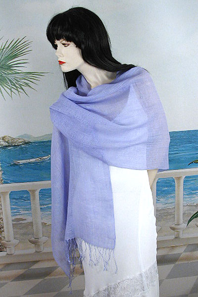 Loose Weave Linen Shawl Wrap with Body, a fashion accessorie - Evening Elegance