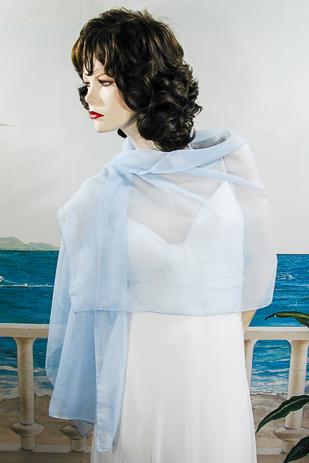 Chiffon Shawl Wrap Scarf for Special Events Weddings Proms, a fashion accessorie - Evening Elegance