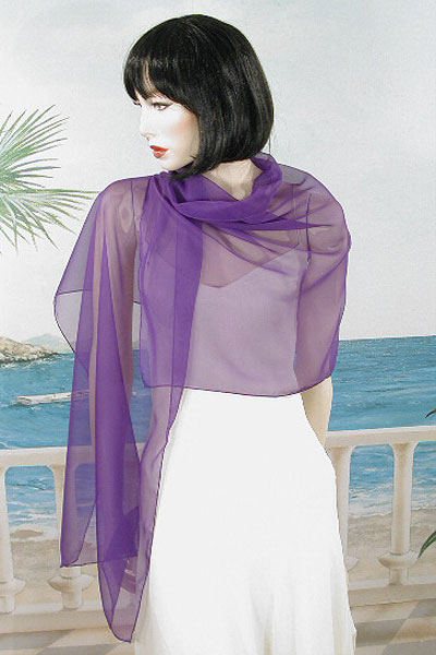 Chiffon Shawl Wrap Scarf for Special Events Weddings Proms, a fashion accessorie - Evening Elegance