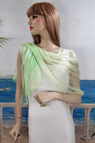 Pure Silk Scarf or Light Shawl Wrap, a fashion accessorie - Evening Elegance