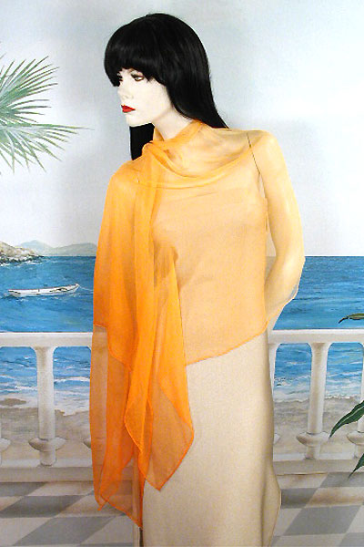 Pure Silk Scarf or Light Shawl Wrap, a fashion accessorie - Evening Elegance