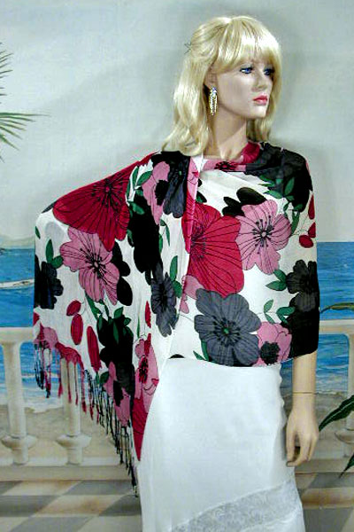 Large Print Shawl, a fashion accessorie - Evening Elegance