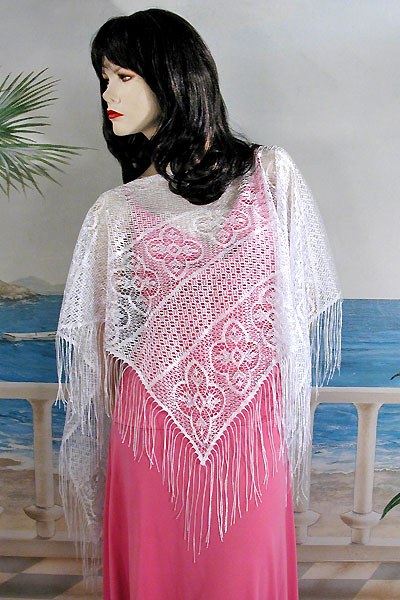 Lacy Poncho, a fashion accessorie - Evening Elegance