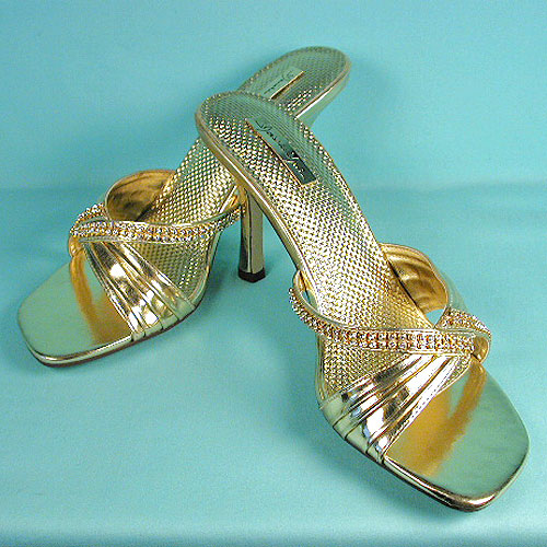 Rhinestone strap slides, a fashion accessorie - Evening Elegance