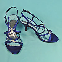 Strappy Shoes with Rhinestone Clips