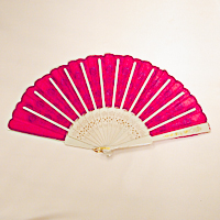Flocked Fabric Fan for Dancing and Costumes