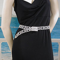 Openwork Crystal Rhinestone Belt