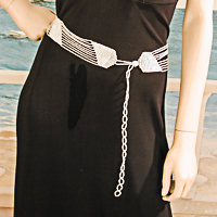 Wide Beaded Belts